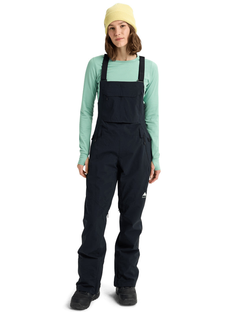 2026 BURTON WMNS RESERVE 2L STRETCH BIBS REG T.BLK