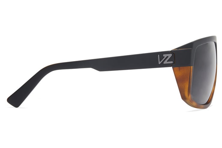 VONZIPPER QUAZZI HARDLINE BLACK TORT SUNGLASSES w/ VNTG GRY LENS