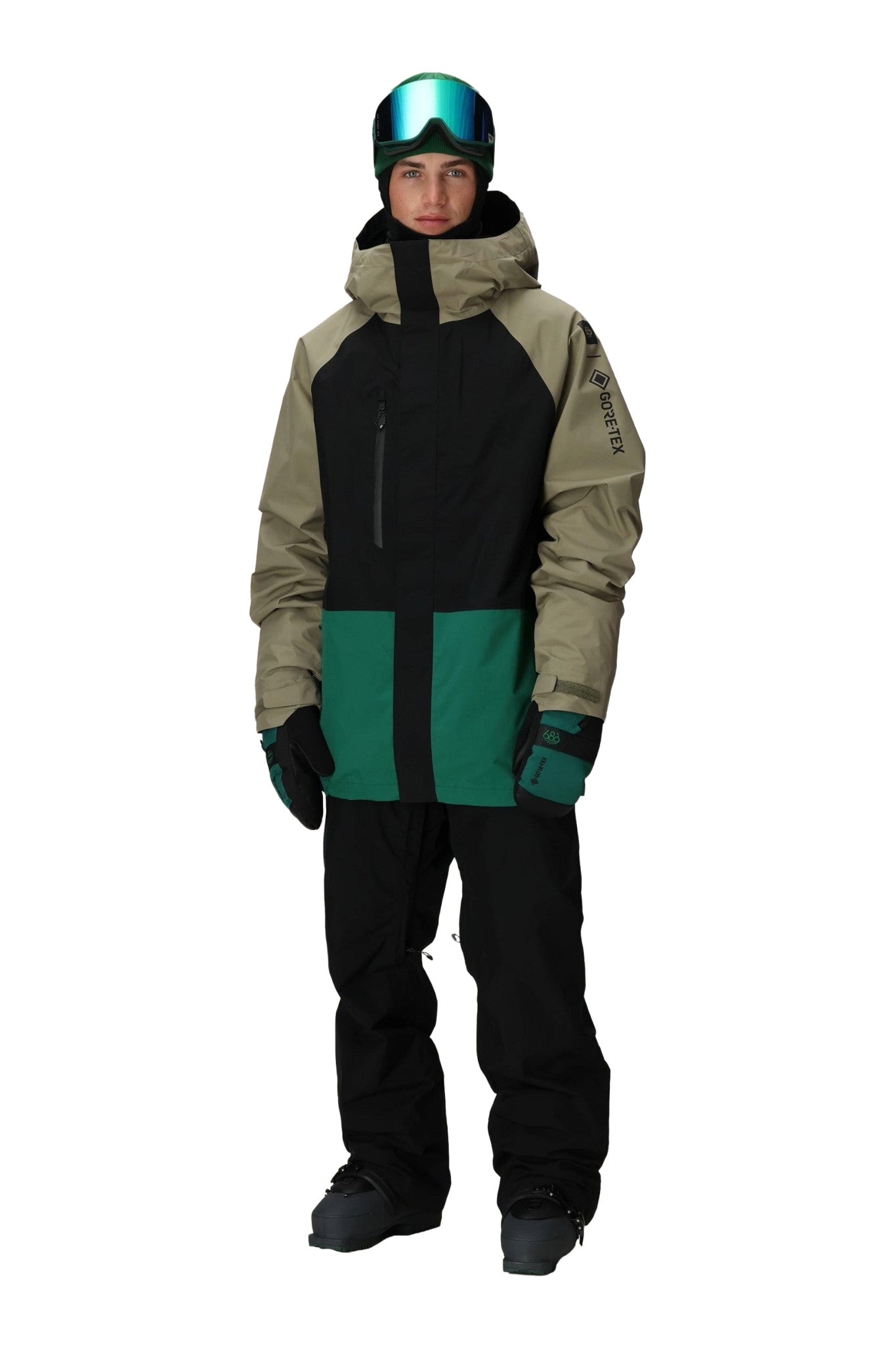 2026 686 MENS GORE-TEX CORE SHELL SNOW PANTS BLACK