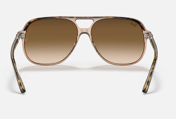 RAY-BAN BILL SUNGLASSES TRANSPARENT BROWN w/ CLEAR GRADIENT BR