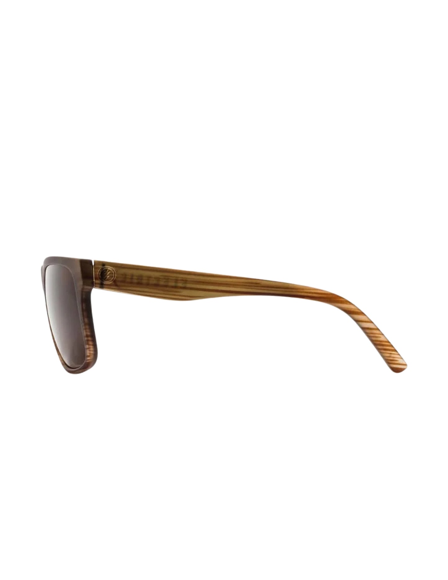 ELECTRIC SWINGARM XL RED WOOD SUNGLASSES w/ BRNZ PLR LENS