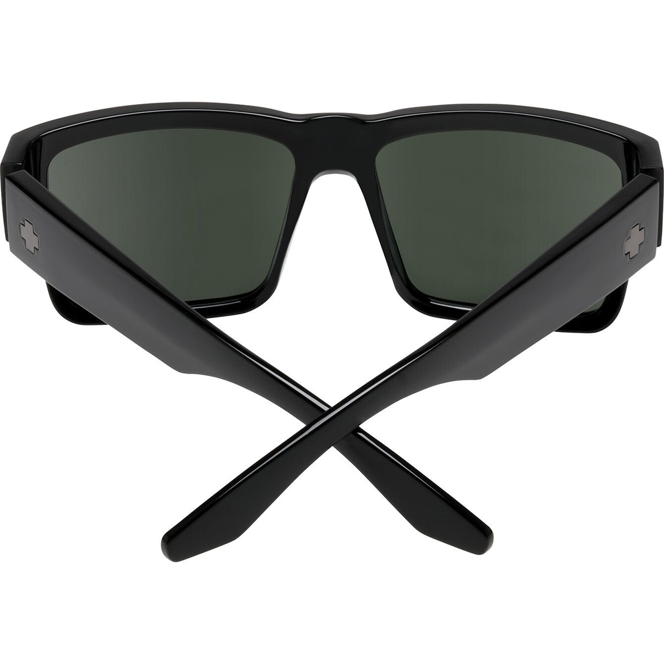 SPY CYRUS BLACK SUNGLASSES w/ HD PLUS GRY GRN