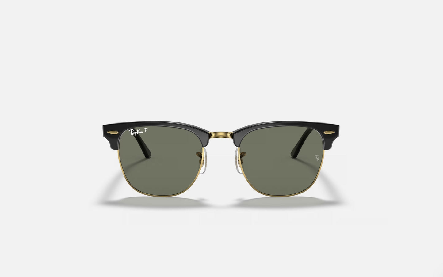 RAY-BAN CLUBMASTER SUNGLASSES BLACK w/G-15 GREEN