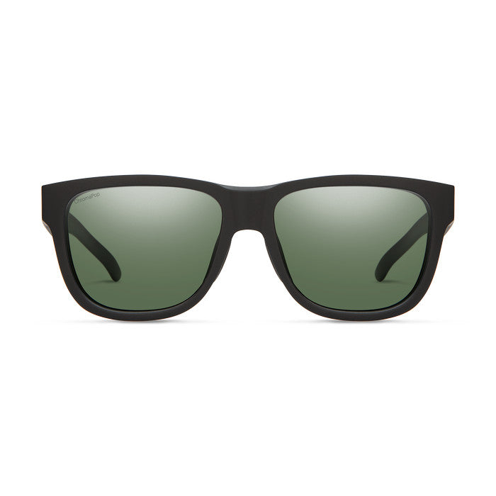 SMITH LOWDOWN SLIM 2 MATTE BLACK SUNGLASSES w/ CP PLR GRY GRN
