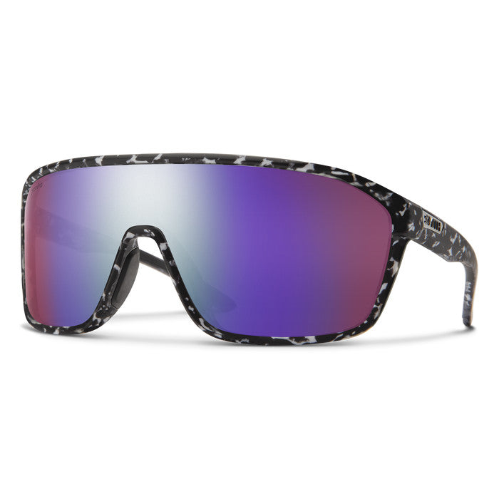 SMITH BOOMTOWN MATTE BLK MRBL SUNGLASSES w/ CP PLR VLT MIR