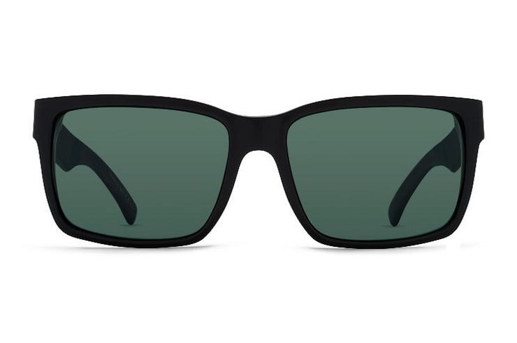 VONZIPPER ELMORE BLACK GLOSS SUNGLASSES w/ VNTG GRY LENS