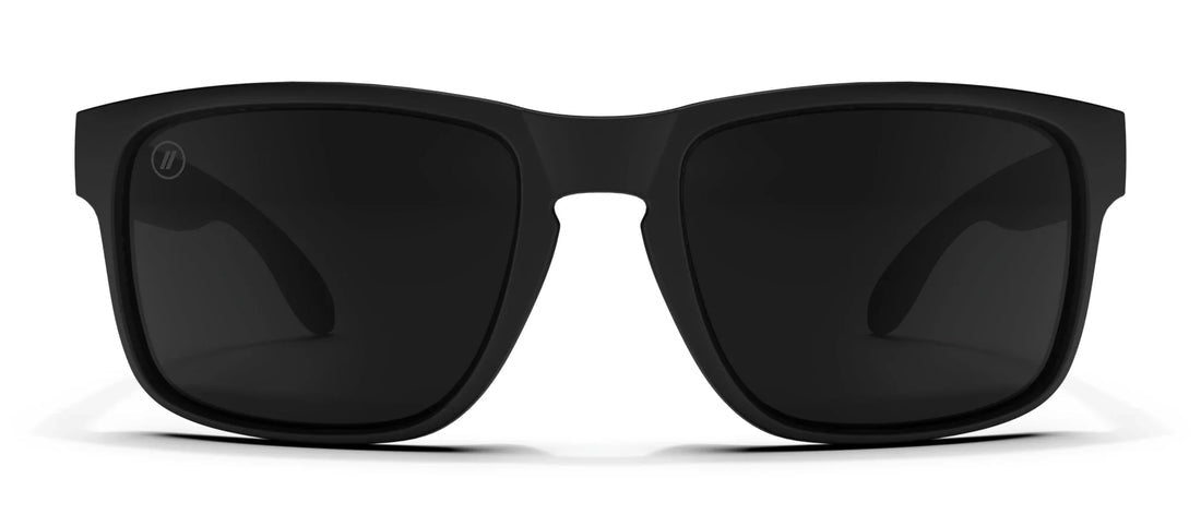 BLENDERS CANYON BLACK TUNDRA MATTE BLACK SUNGLASSES w/ SMOKE PLR LENS