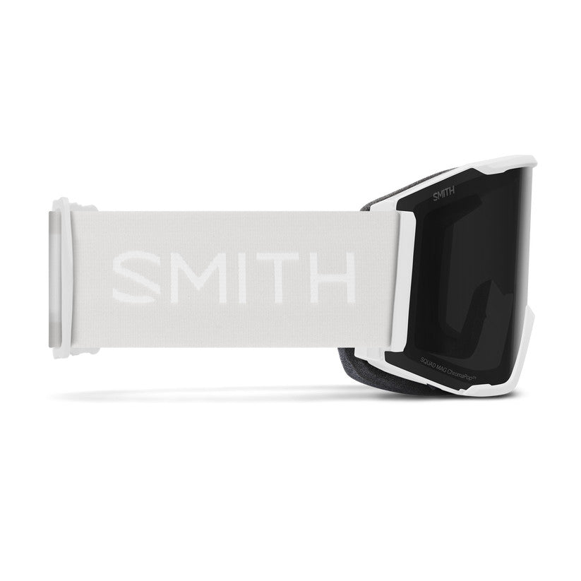 2026 SMITH SQUAD MAG GGL WHT VPR W/ CP SUN BLK + CP STRM BLU SNSR MRR