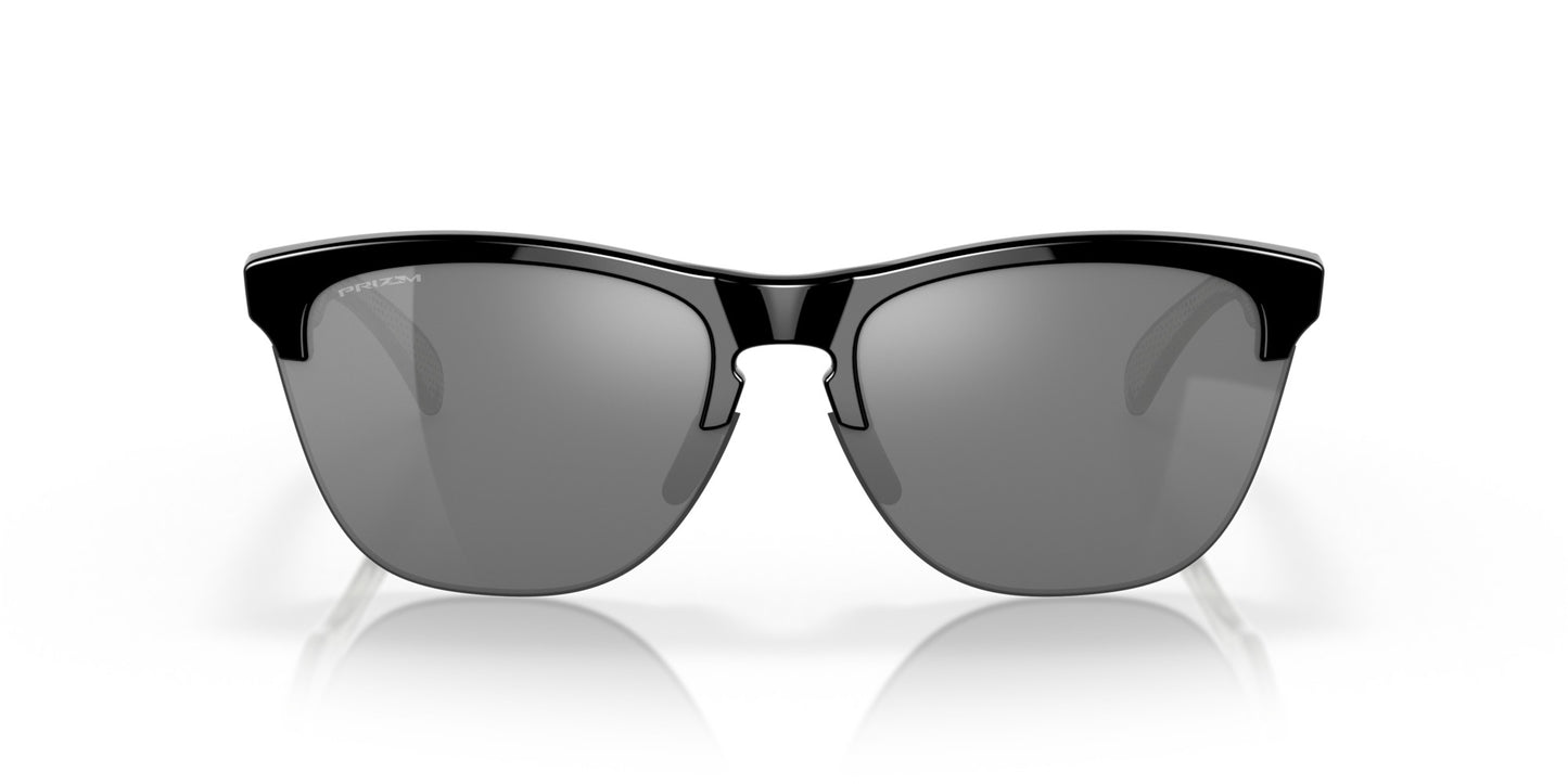 OAKLEY FROGSKINS LITE POLISHED BLK SUNGLASSES w/ PRIZM BLK LENS