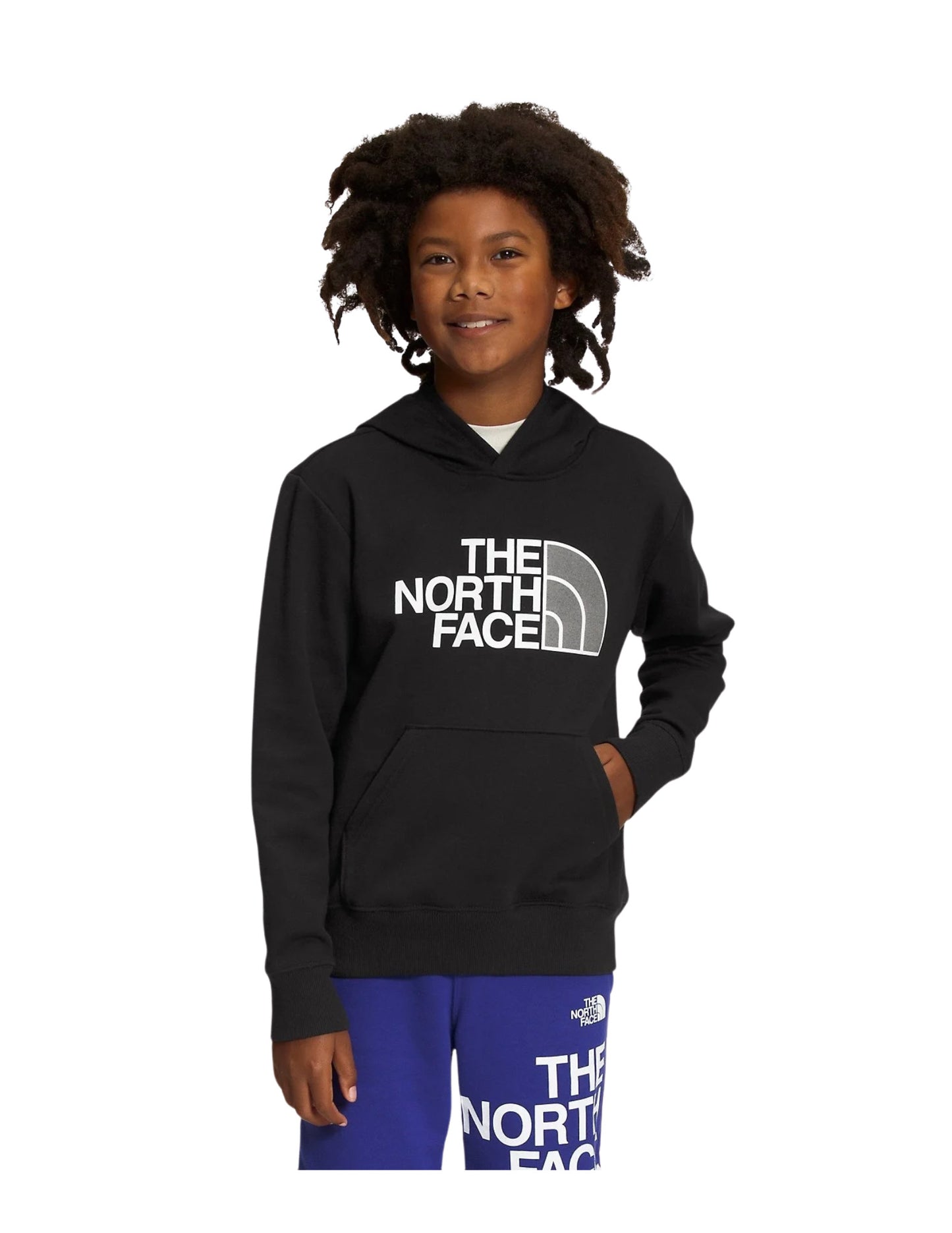 2023 TNF BOYS CAMP FLEECE PULLOVER HOODIE TNF BLACK