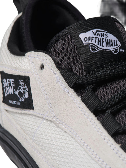 VANS MENS SKATE SAFE LOW SHOES FA25 (BWI) ATIBA BONE BLACK/WHITE