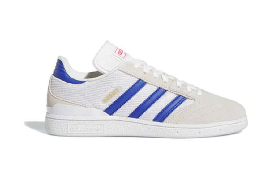ADIDAS MENS BUSENITZ SHOE SP23 WHITE/BLUE/GOLD
