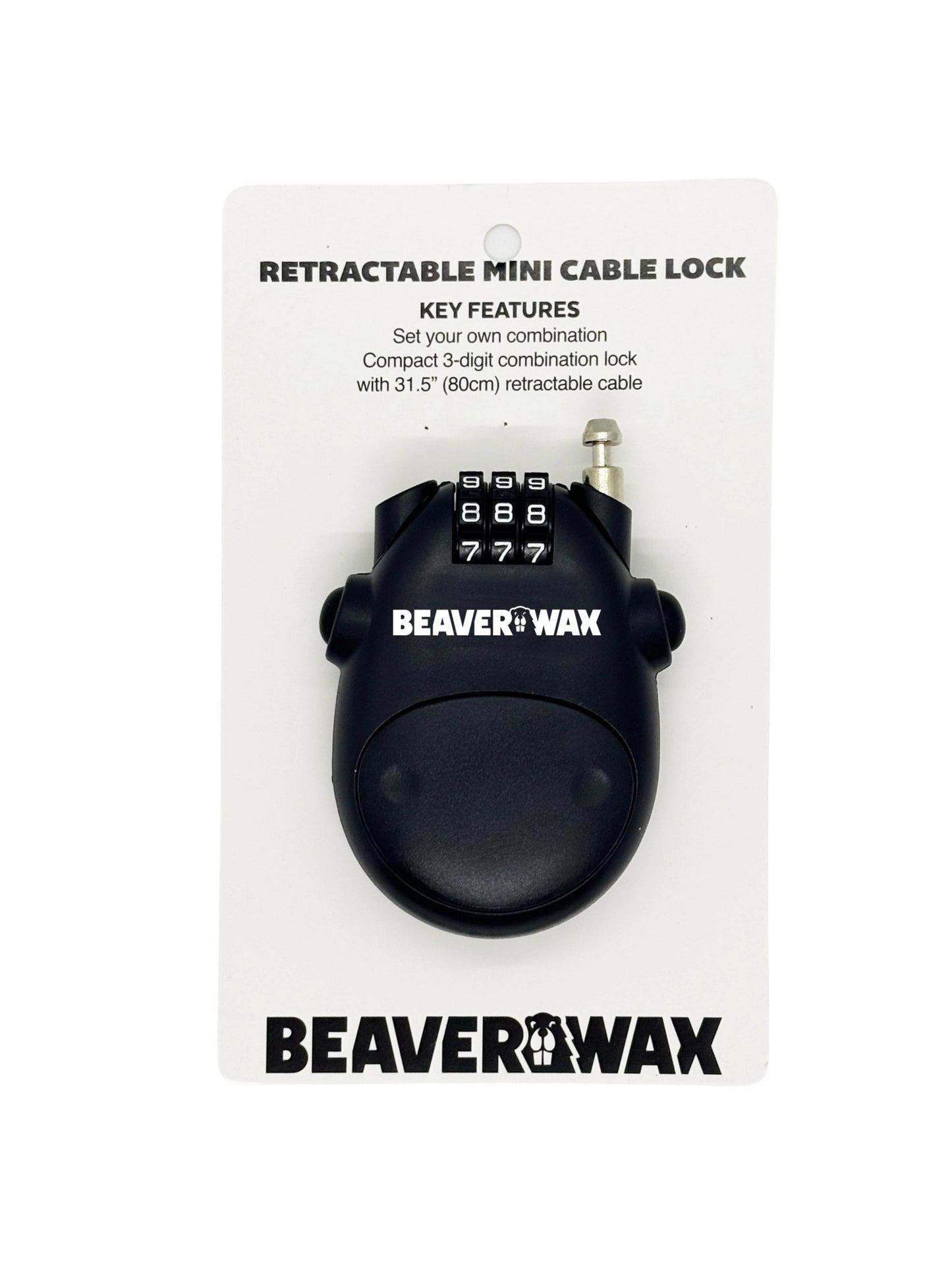 2026 BEAVER WAX MINI CABLE LOCK
