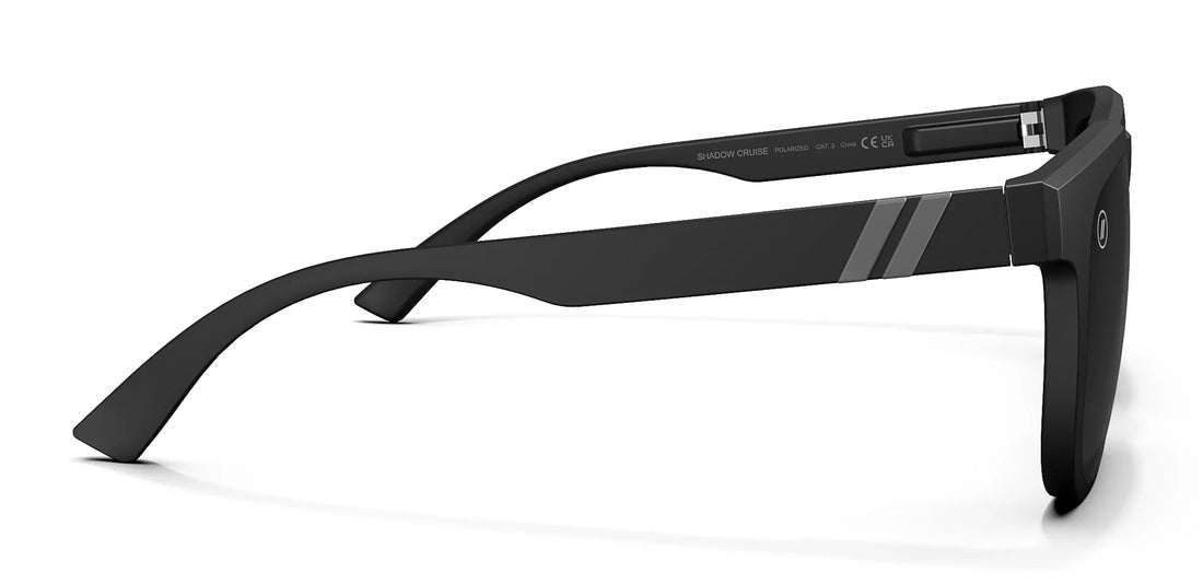 BLENDERS SENDER SUNGLASSES SHADOW CRUISE w/ GLOSS BLACK  / SMOKE PC POL
