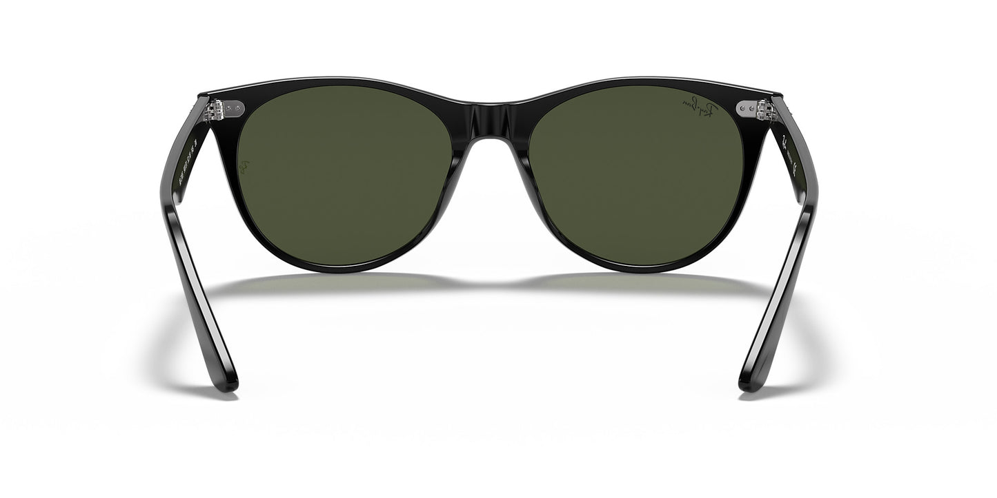 RAY-BAN WAYFARER II SUNGLASSES BLACK w/ G-15 GRN