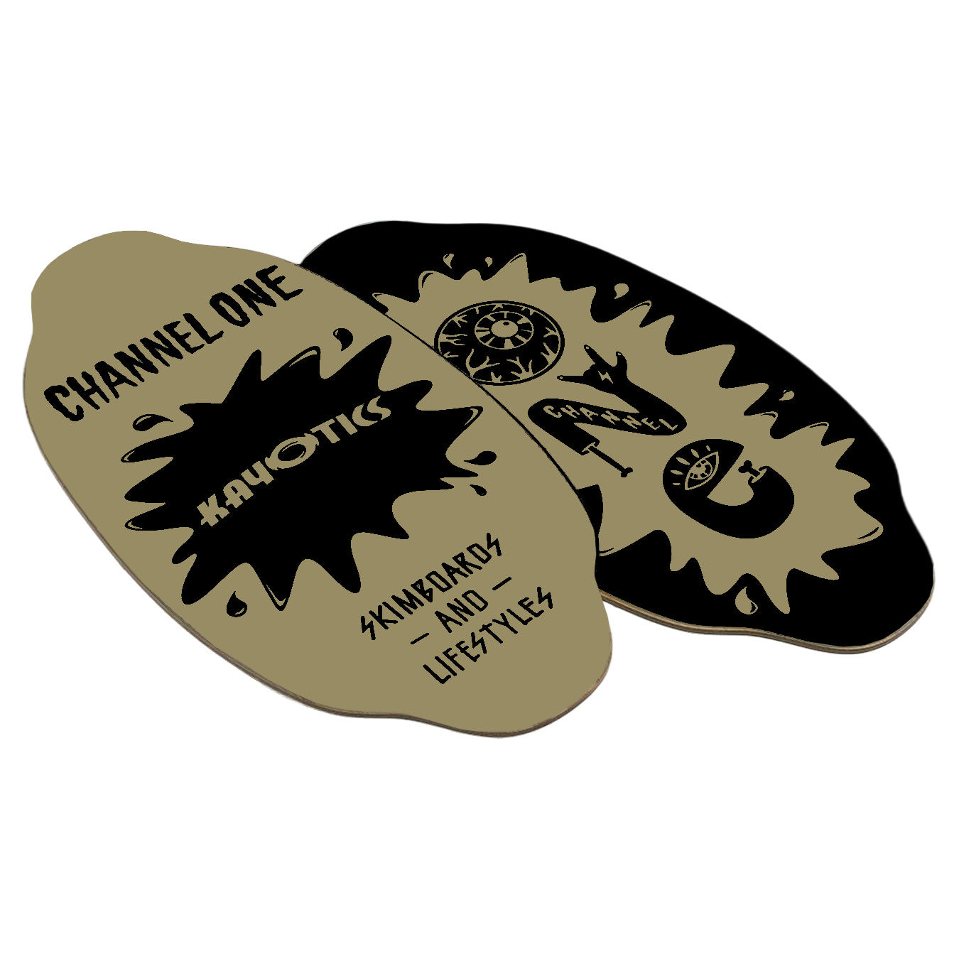 2025 KAYOTICS CHANNEL ONE SKIMBOARD BLACK SAND