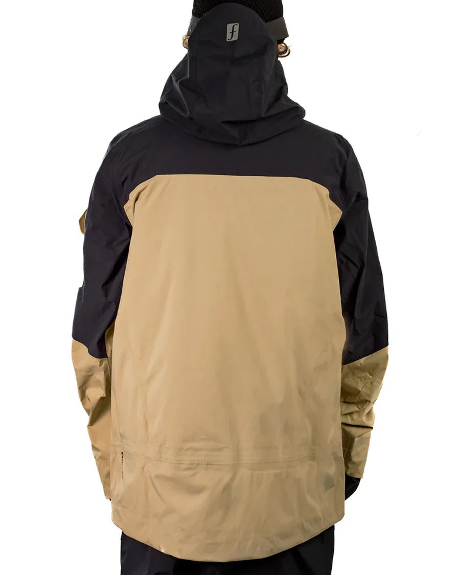 2025 FORUM 3-LAYER BACKCOUNTRY JACKET BLACK/DESERT KHAKI