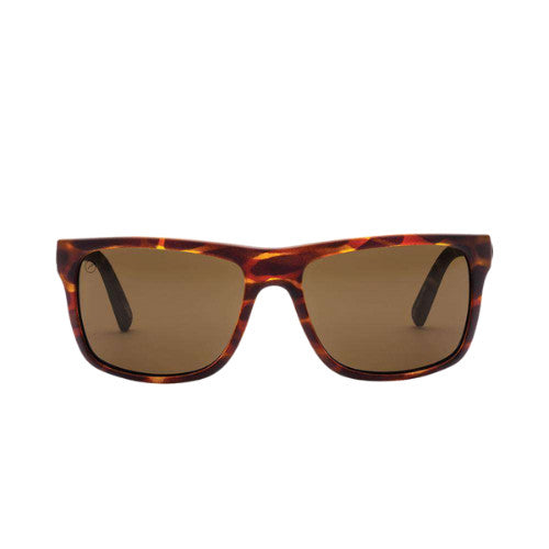 ELECTRIC SWINGARM MATTE TORT SUNGLASSES w/ BRNZ LENS
