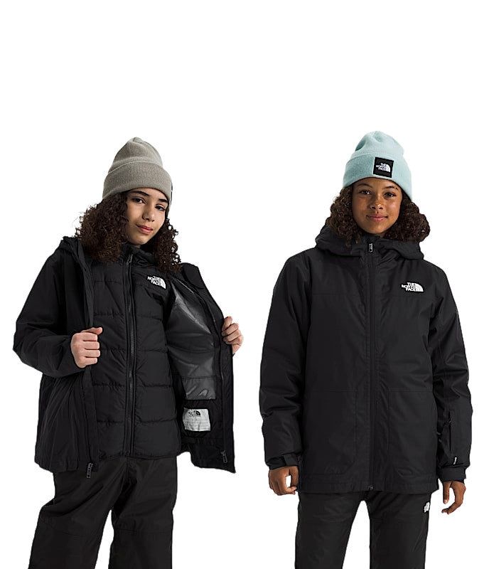 2026 TNF TEEN FREEDOM TRICLIMATE SNOW JACKET TNF BLACK