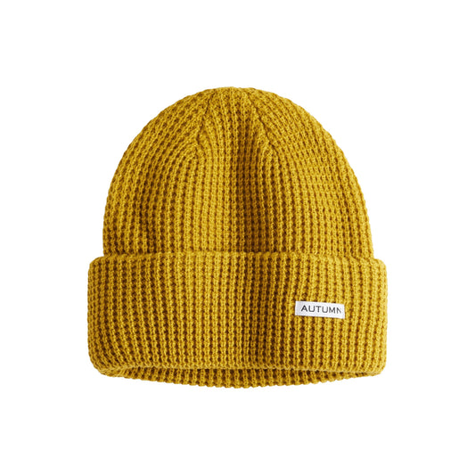 2026 AUTUMN WAFFLE BEANIE OLIVE OCHRE