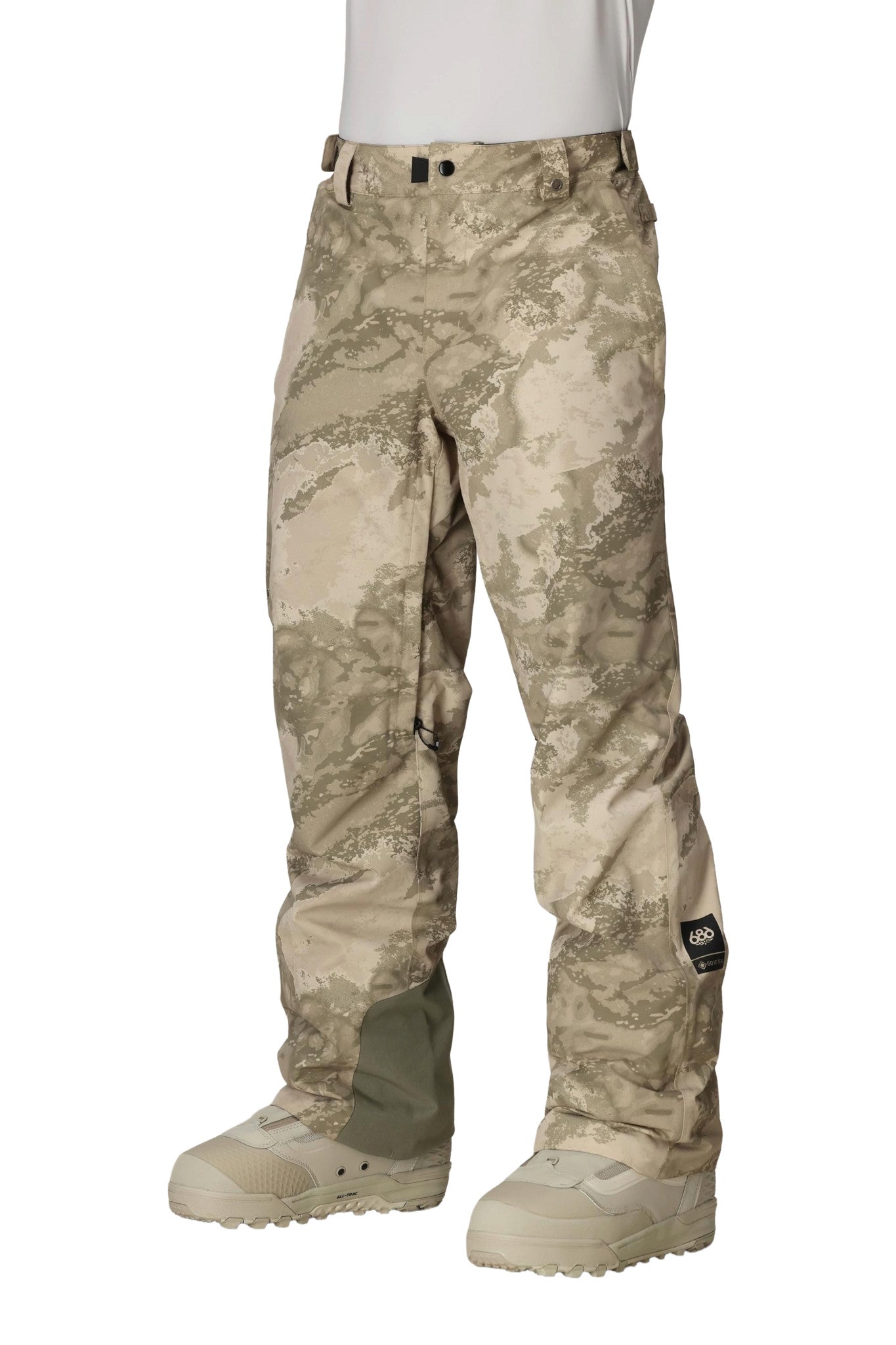 2026 686 MENS GORE-TEX CORE SHELL SNOW PANTS LIMESTONE HMSPHR PRNT