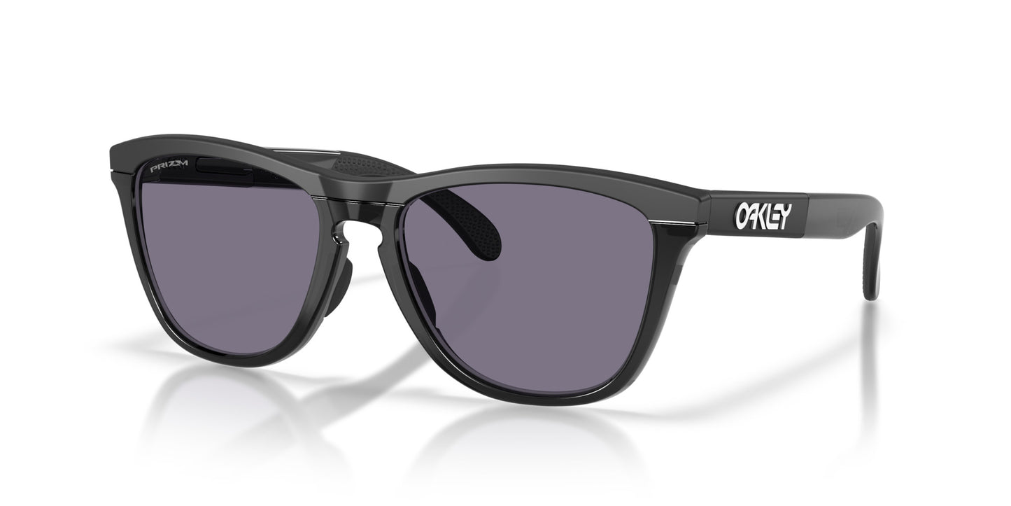 OAKLEY FROGSKINS RANGE XL MATTE BLACK SUNGLASSES w/ PRIZM GREY