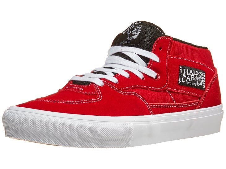 VANS MENS SHOES SKATE HALF CAB SHOES SP24 (Y52) RED/WHITE