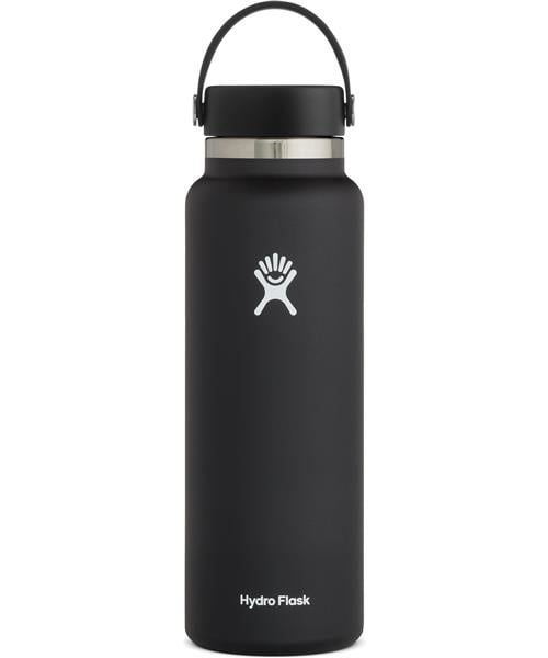 HYDRO FLASK 40OZ WIDE MOUTH 2.0 FLEX CAP SP22 BLACK