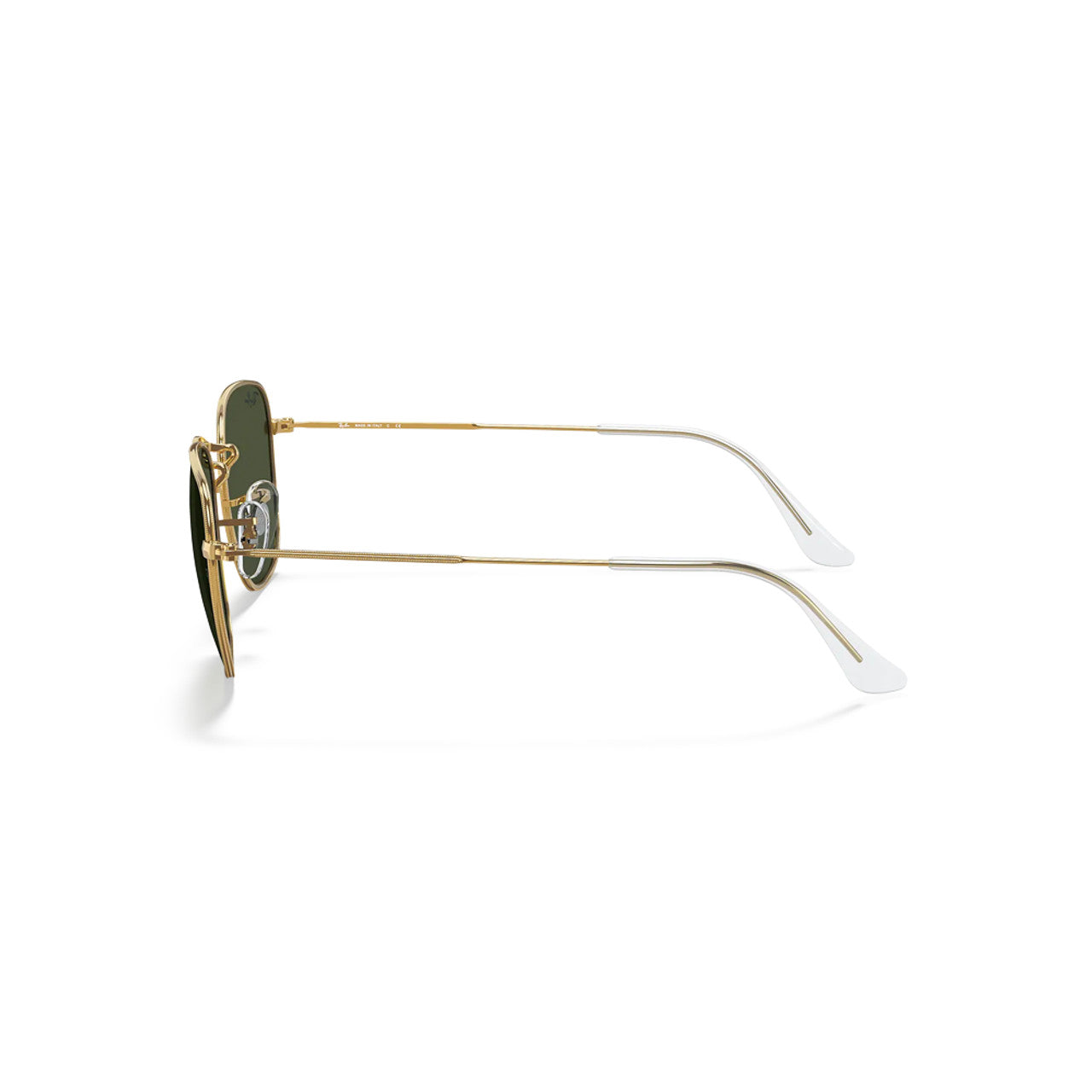 RAY-BAN HEXAGONAL SUNGLASSES GOLD w/ GRN