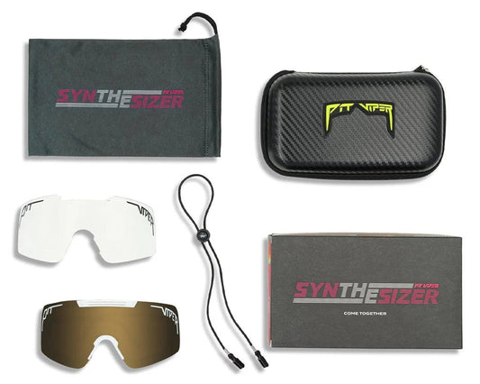 2025 PIT VIPER SYNTHESIZER GOGGLE THE MIAMI NIGHTS / GOLD