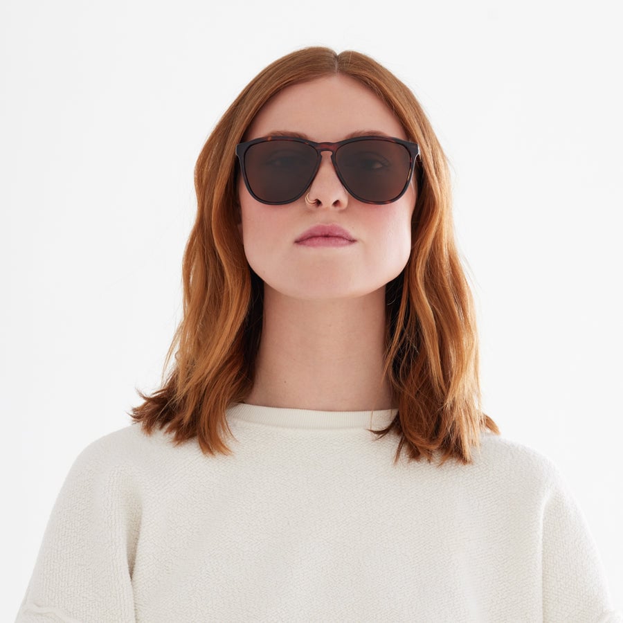 ELECTRIC ENCELIA GLOSS TORT SUNGLASSES w/ BRNZ PLR LENS