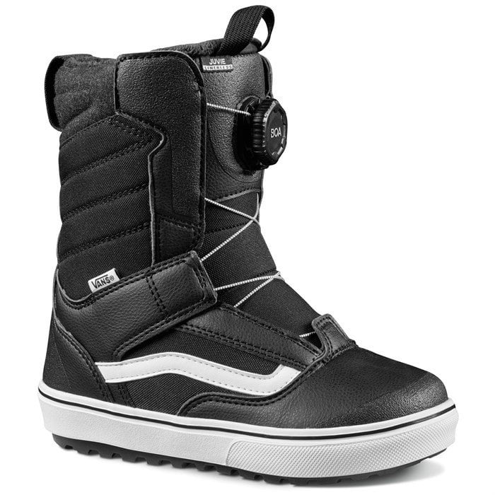 2023 VANS YOUTH JUVIE LINERLESS SNOWBOARD BOOTS BLACK/WHITE