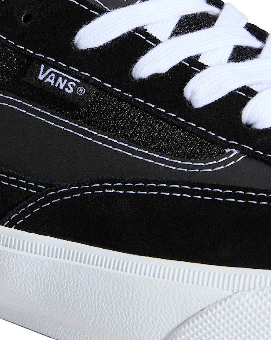 VANS MENS SKATE CURREN CAPLES SHOES (HO25) BLACK/WHITE