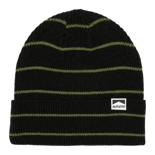 2024 AUTUMN PINSTRIPE BEANIE BLACK