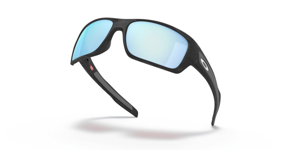 OAKLEY TURBINE MATTE BLK CAMO SUNGLASSES w/ PRIZM DEEP WATER PLR