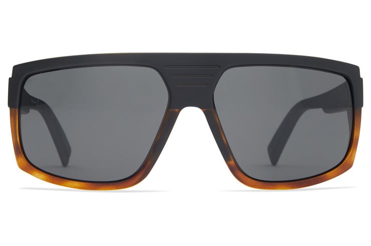 VONZIPPER QUAZZI HARDLINE BLACK TORT SUNGLASSES w/ VNTG GRY LENS