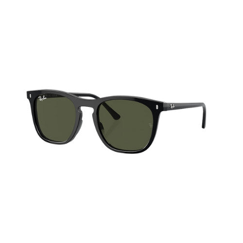 RAY-BAN RB2210 SUNGLASSES BLACK w/ GREEN