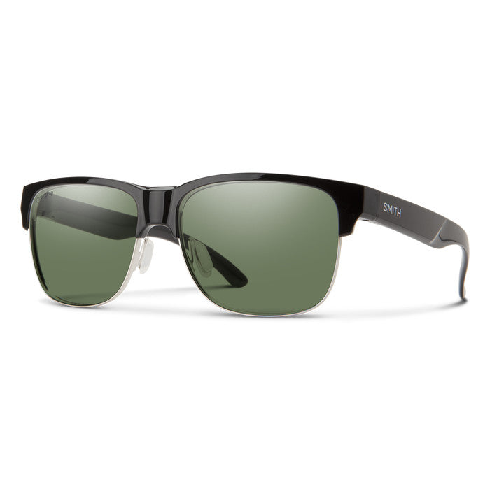 SMITH LOWDOWN SPLIT BLACK SUNGLASSES W/PC CP PLR GRY GRN