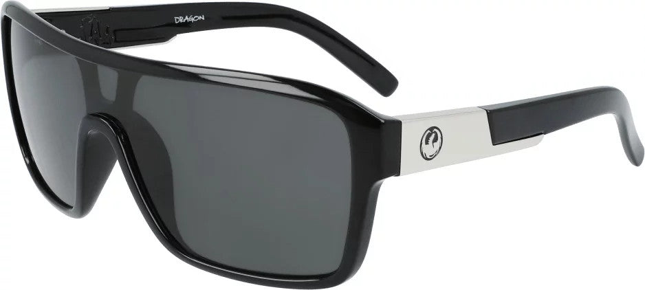 DRAGON REMIX SUNGLASSES BLACK w/ LL SMK LENS