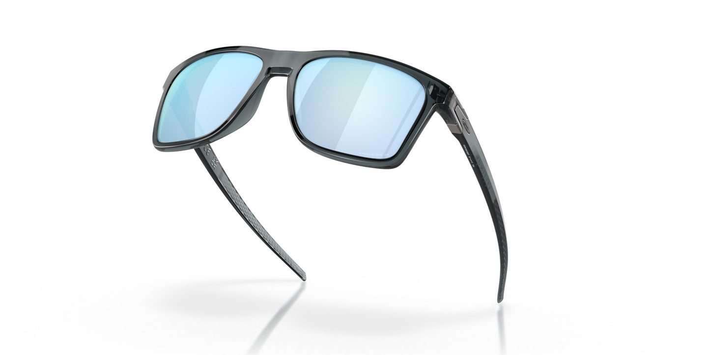 OAKLEY LEFFINGWELL CRYSTAL BLK SUNGLASSES w/ PRIZM DEEP WTR PLR LENS