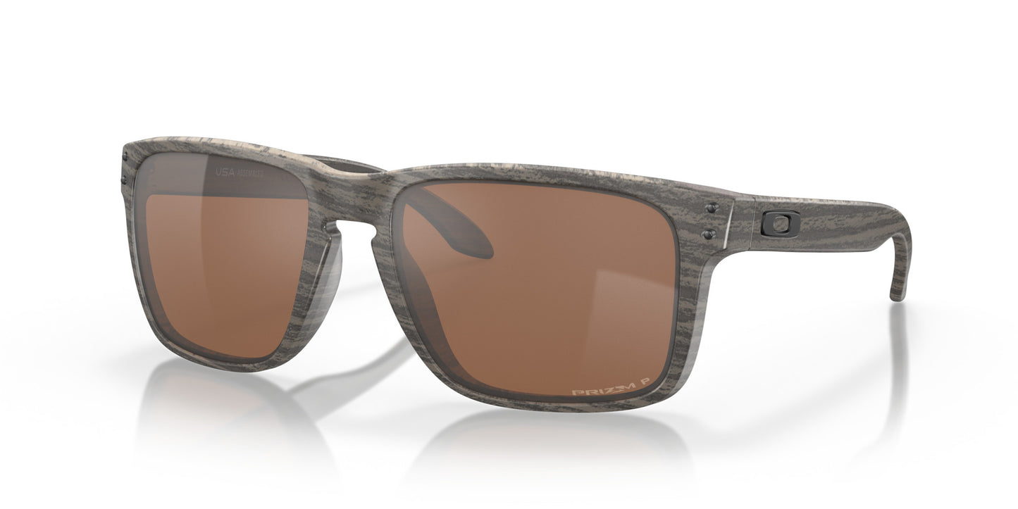 OAKLEY HOLBROOK XL WOODGRAIN SUNGLASSES w/PRIZM TNGSTN POLAR