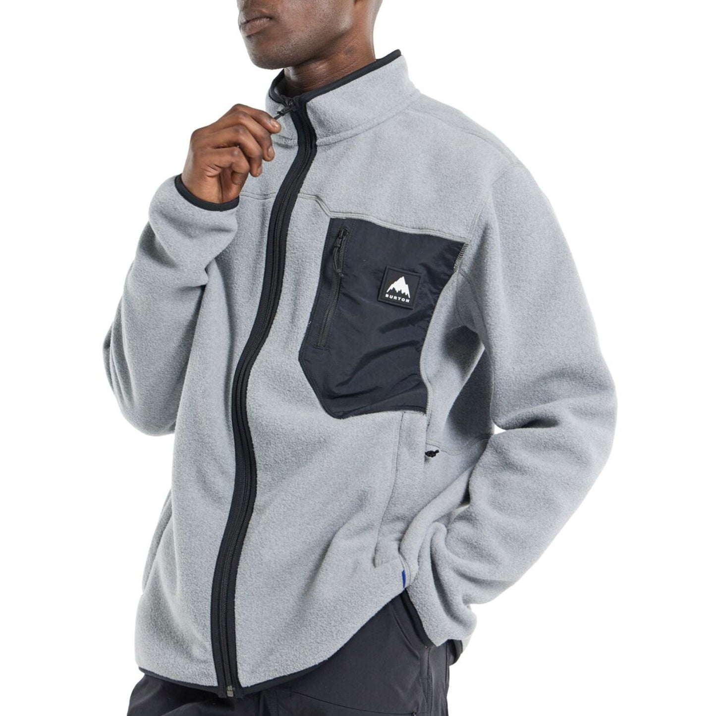 2026 BURTON CINDER FULL-ZIP FLEECE GRAY HTHR