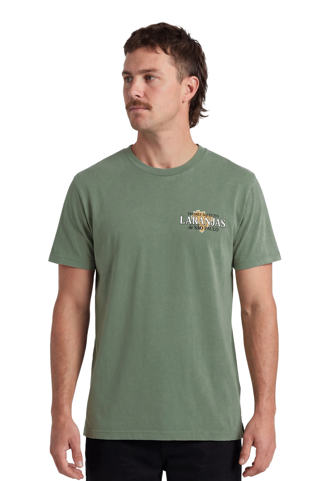 TEAMLTD MENS ORGANICS LARANJA SS TEE SP26 GREEN