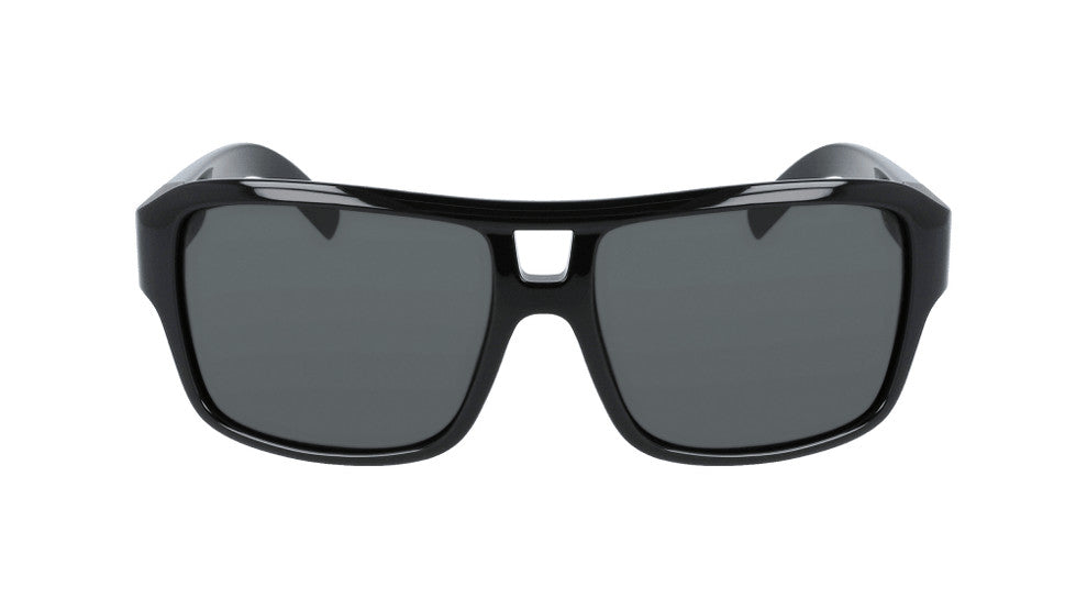 DRAGON THE JAM JET BLACK SUNGLASSES w/ LL SMOKE