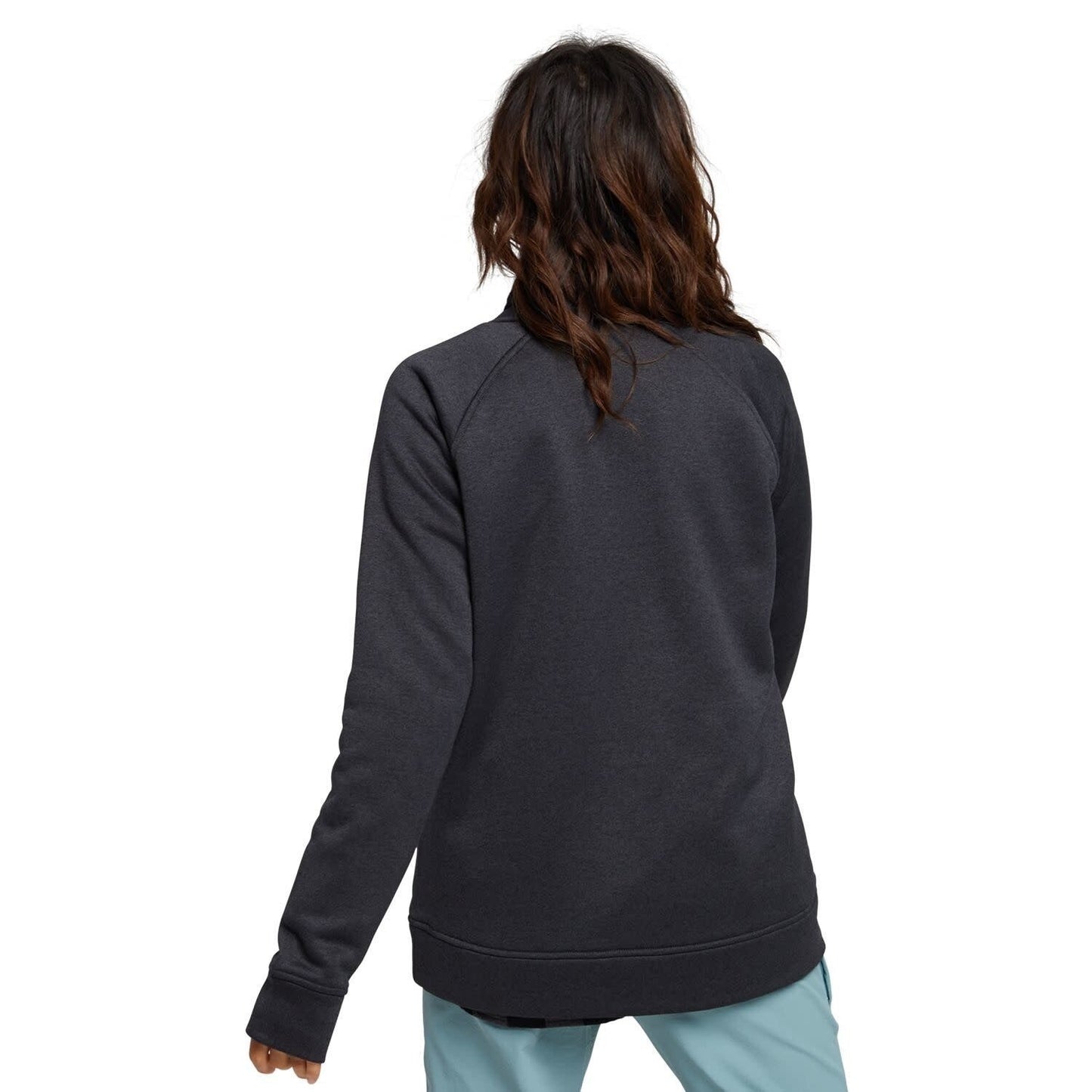 2026 BURTON WMNS OAK CREWNECK FLEECE T.BLK HTHR