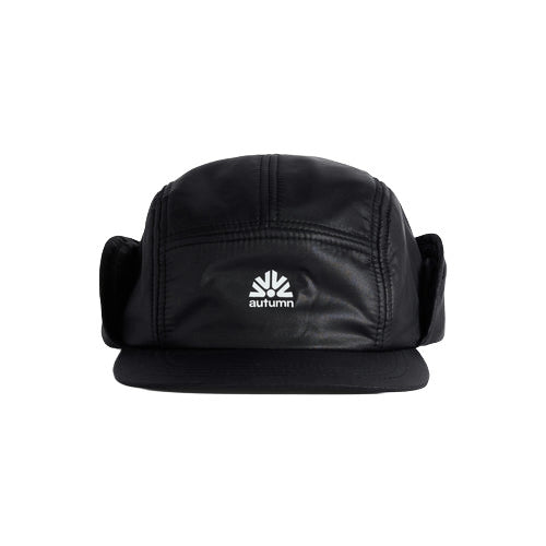 2025 AUTUMN PUFFY FLAP CAP BLACK
