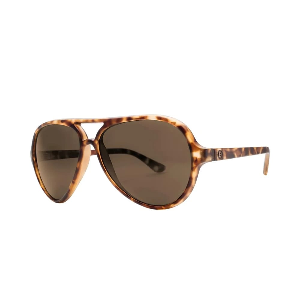ELECTRIC ELSINORE MATTE TORT SUNGLASSES w/ BRNZ PLR LENS