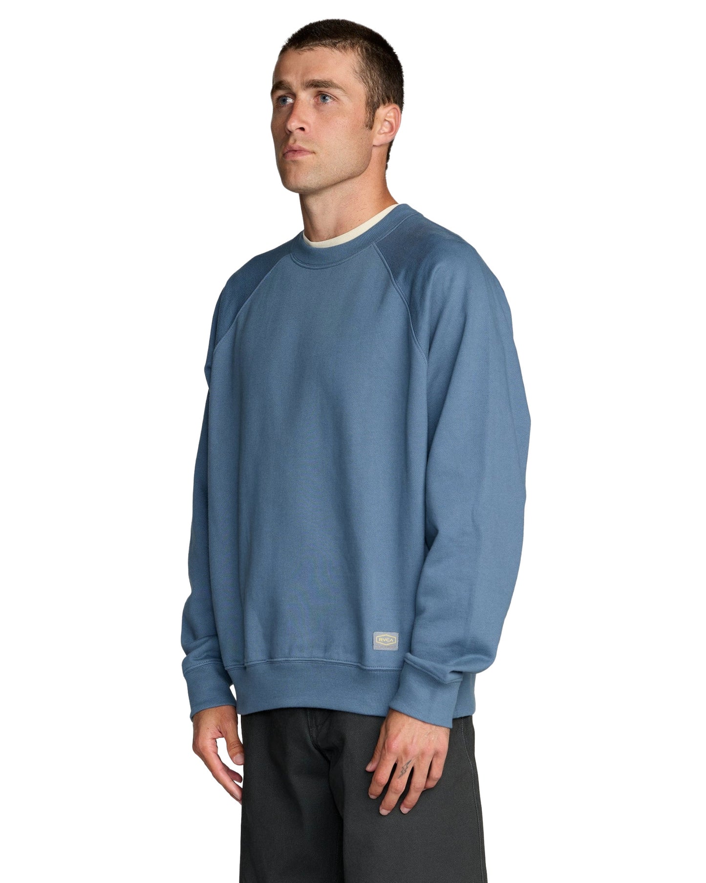 RVCA MENS DAYSHIFT 2 CREW SWEATER SP26 NAVY