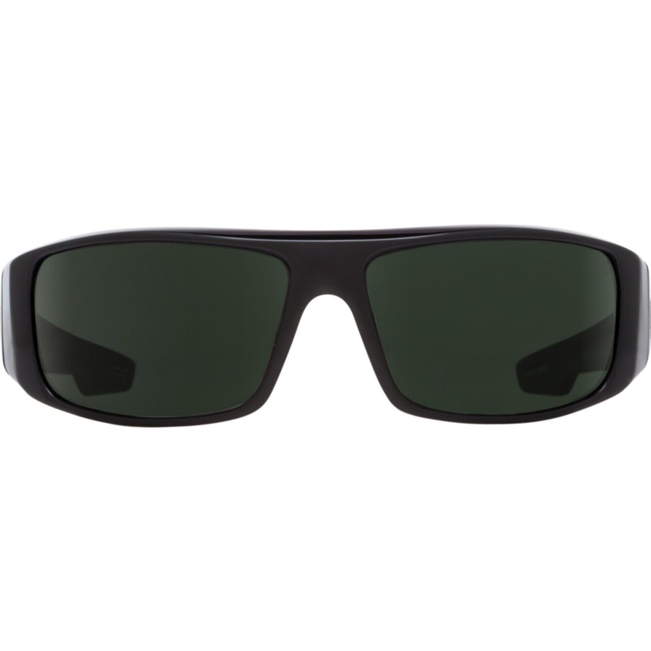 SPY LOGAN SOFT MATTE BLACK SUNGLASSES w/ HAPPY GRY GRN