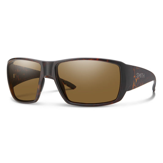 SMITH GUIDES CHOICE MATTE TORT SUNGLASSES W/ CP PLR BRWN